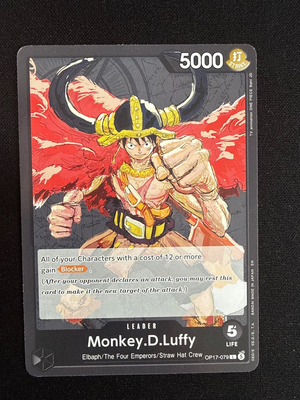 One Piece Card Game Monkey D. Luffy Leader Card