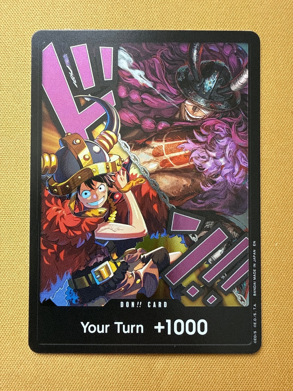 One Piece Card Game DON!! Luffy & Loki Card Your Turn +1000