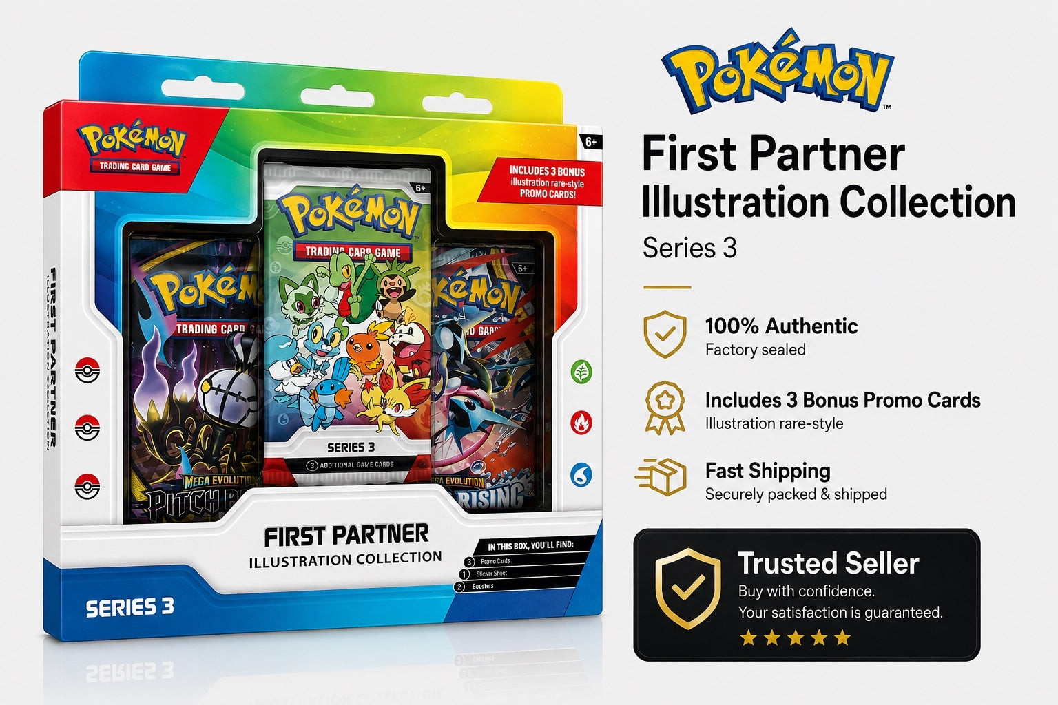 Pokémon First Partner Illustration Collection Series 3 Trading Card Game
