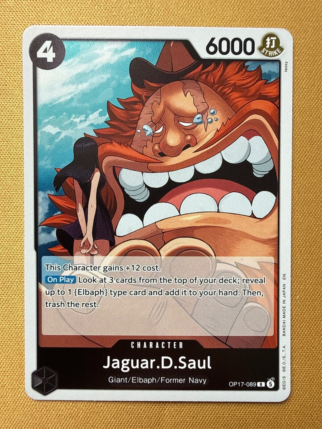 One Piece Card Game OP17-089 - Jaguar D. Saul