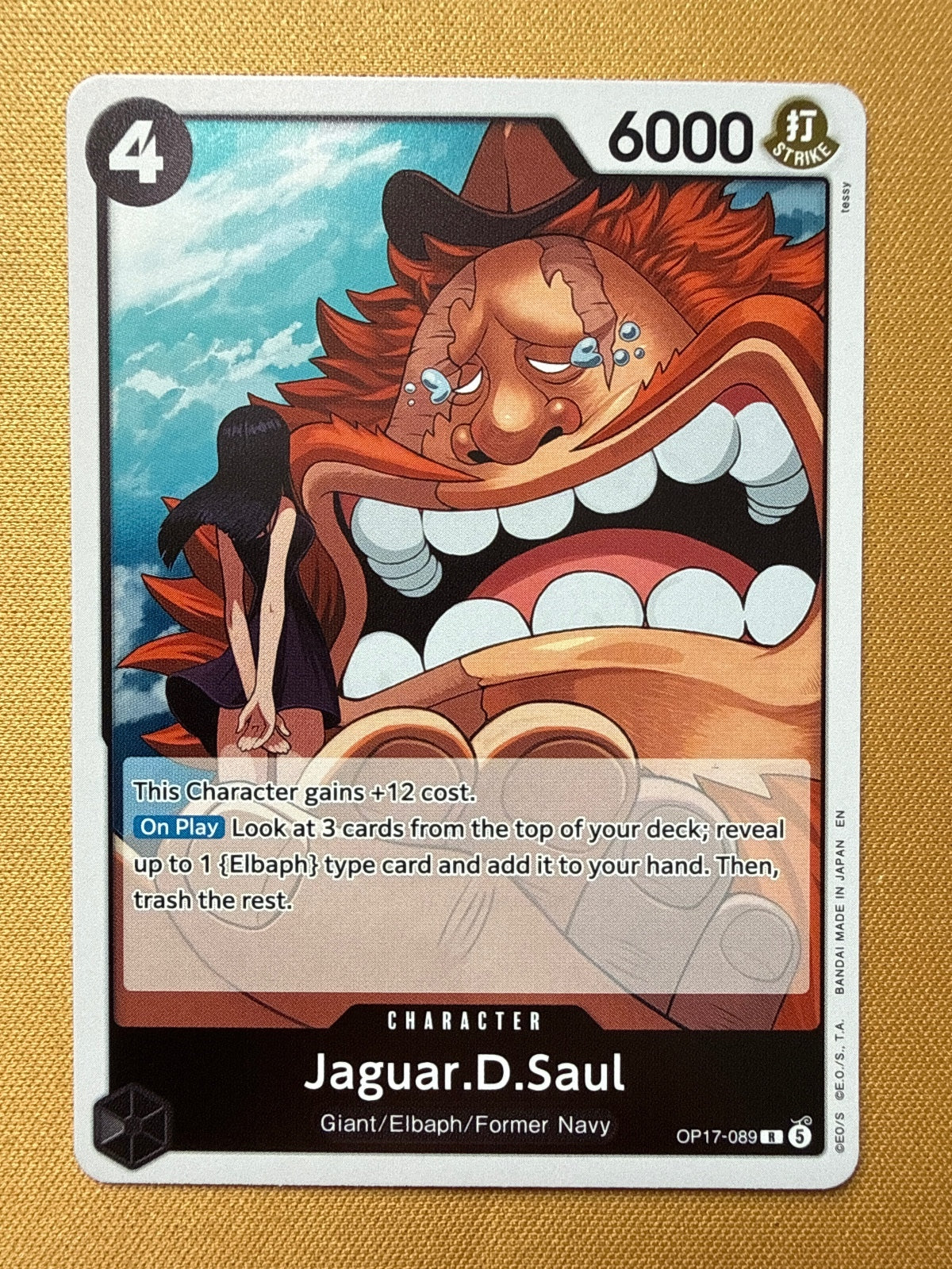 One Piece Card Game OP17-089 - Jaguar D. Saul
