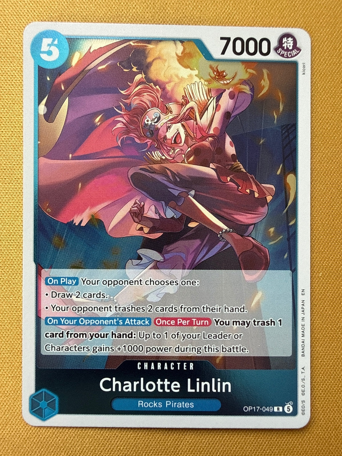 One Piece Card Game OP17-049 Charlotte Linlin Character Card