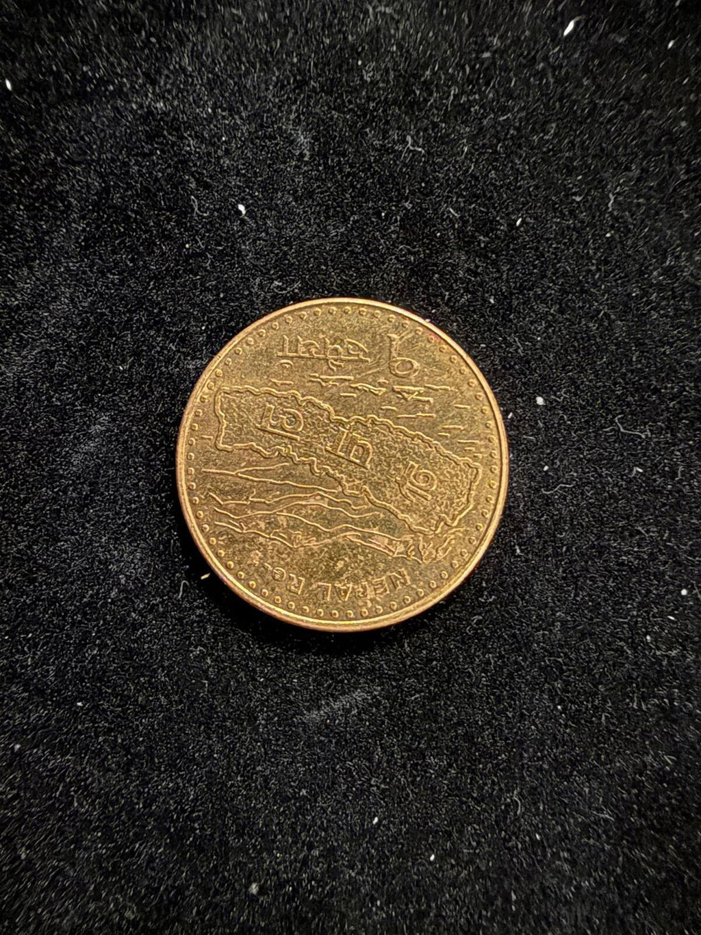 Nepal Coin with Mountain Design