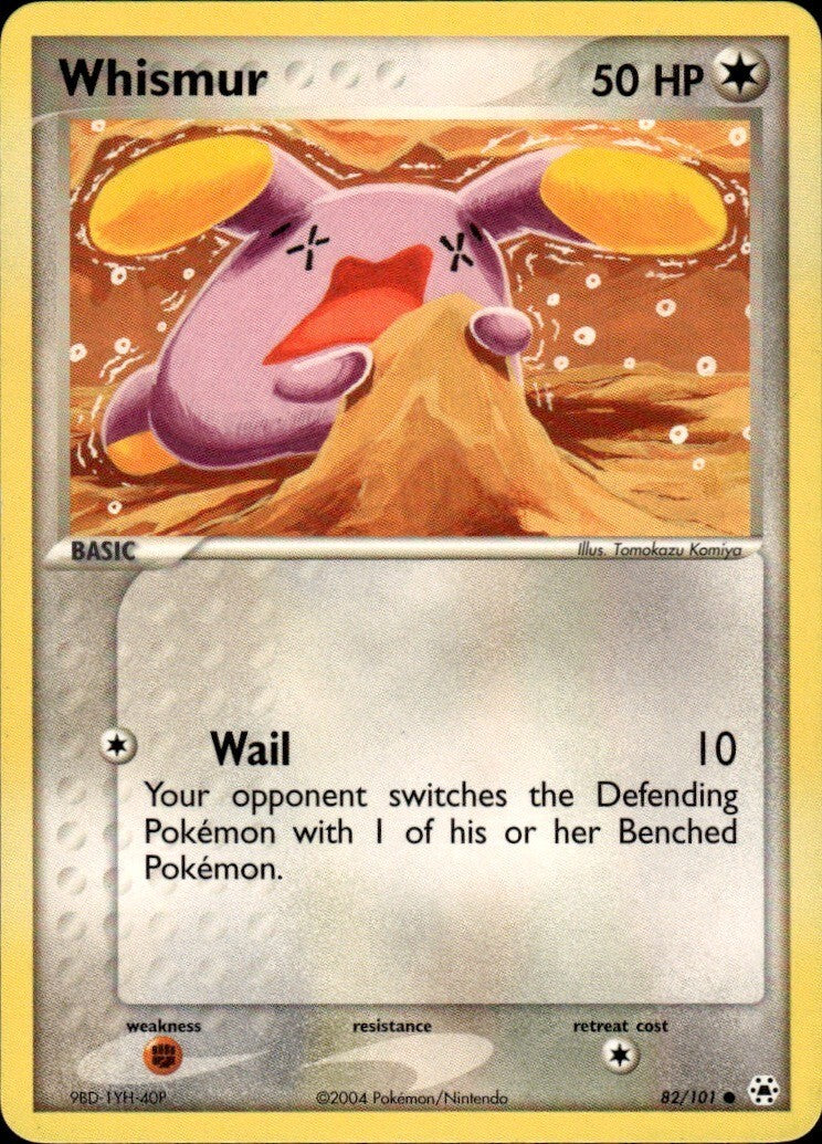 Whismur Common Hidden Legends 82/101 NM