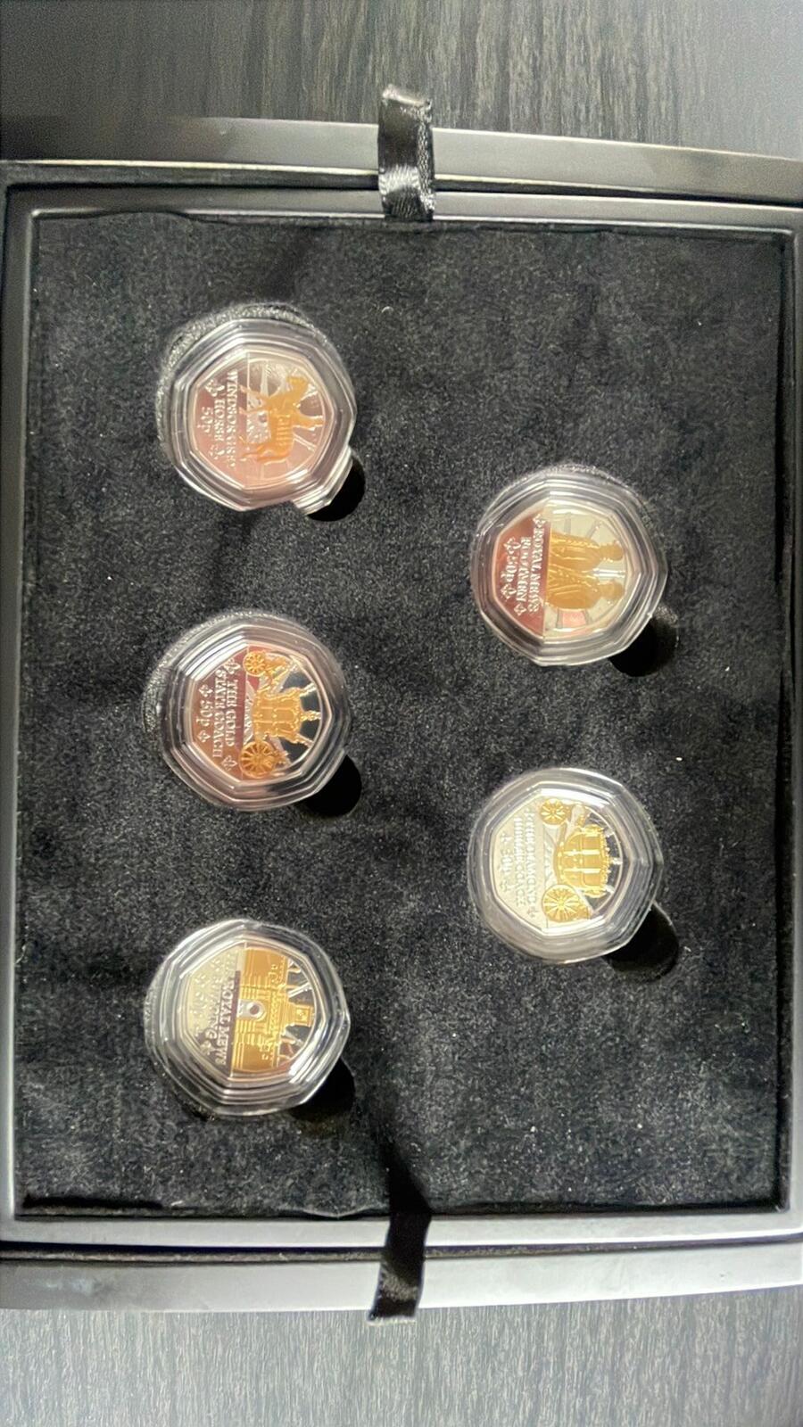 The Royal Mews 2024 Silver Proof Fifty Pence Coin Set