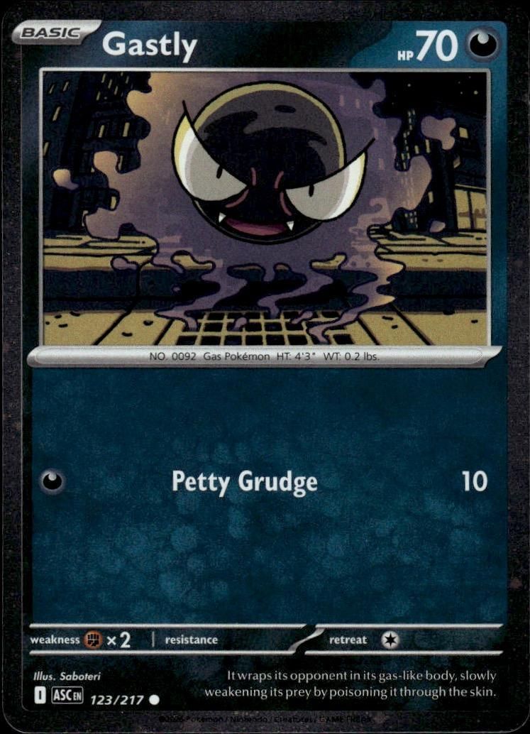 Gastly Common ME: Ascended Heroes 123/217 NM