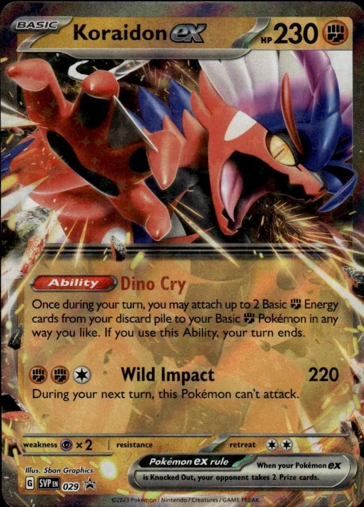 Koraidon ex Holo Double Rare SV01: Scarlet & Violet Base Set 125/198 NM