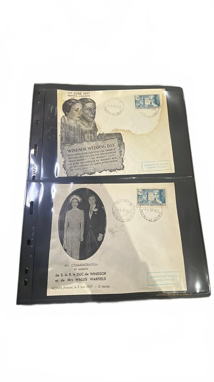 Windsor Wedding Day Commemorative 1937 Envelopes