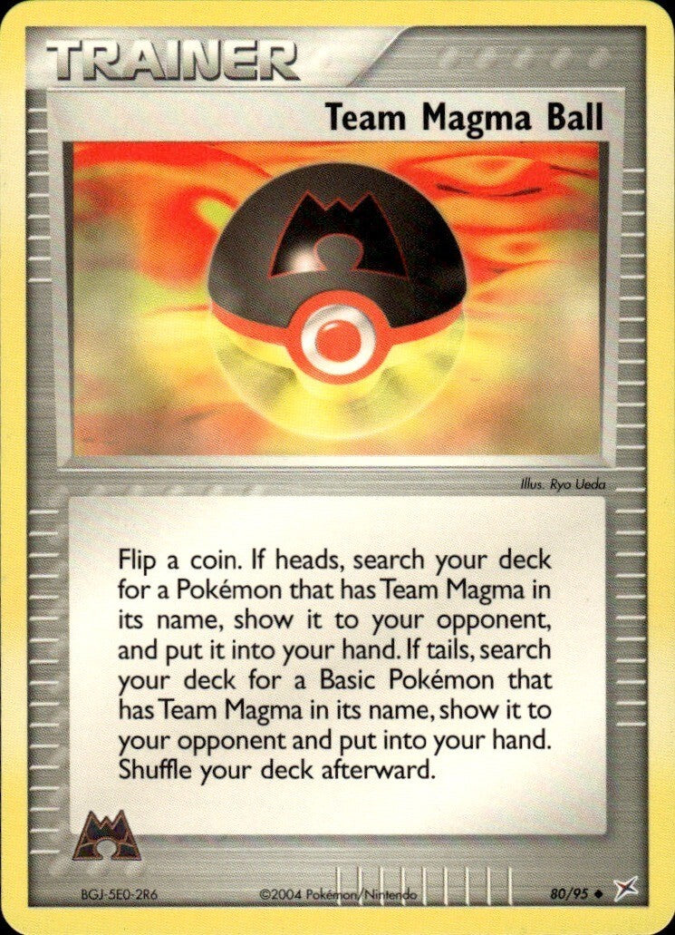 Team Magma Ball Uncommon Team Magma vs Team Aqua 80/95 NM