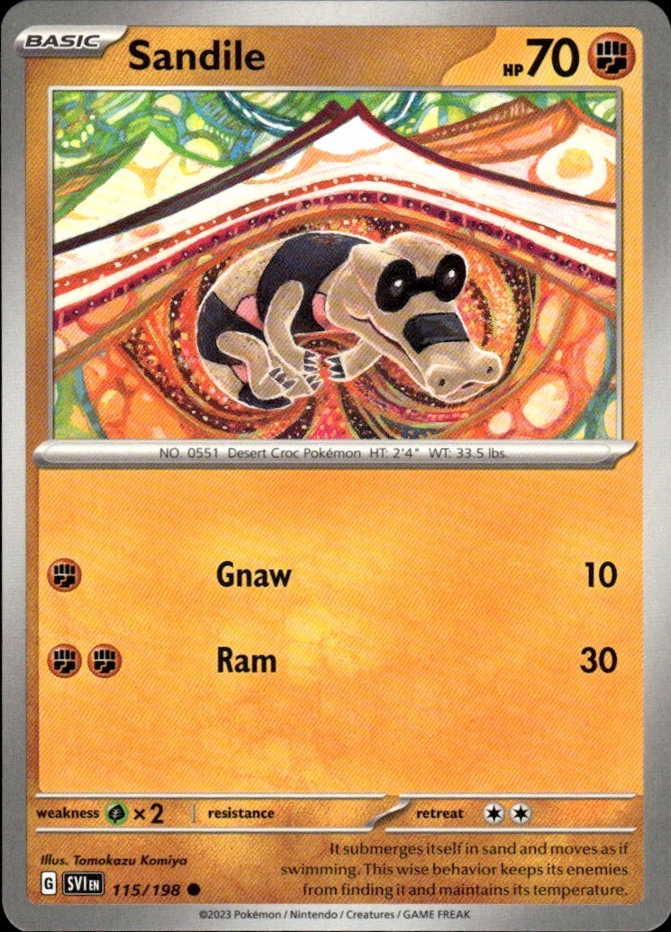 Sandile Common SV01: Scarlet & Violet Base Set 115/198 NM