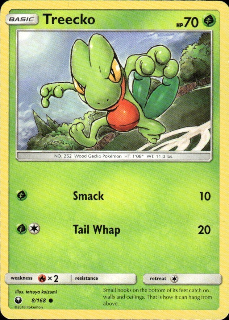 Treecko (8) Common SM - Celestial Storm 8/168 NM