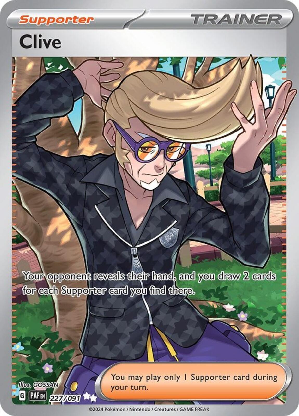 Clive Holo Ultra Rare SV: Paldean Fates 227/091 NM
