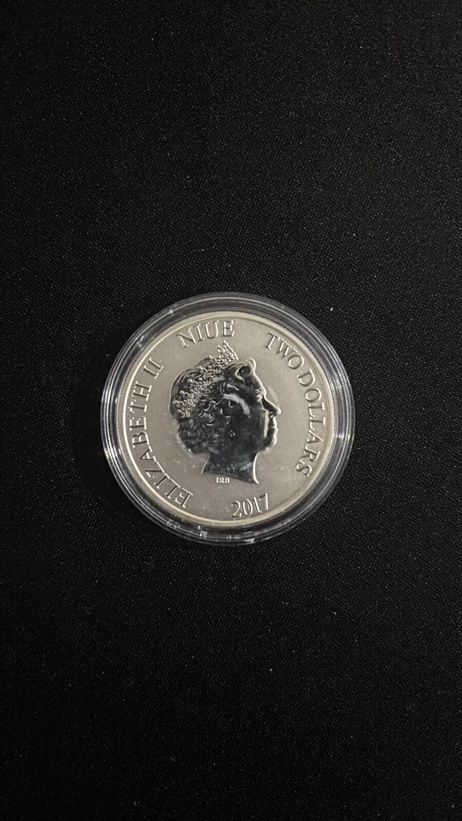 2017 Niue Silver Proof Coin featuring Steamboat Willie