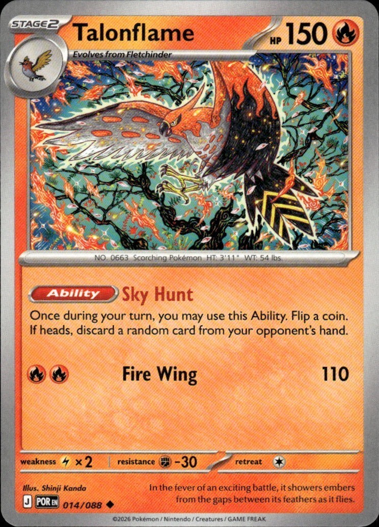 Talonflame - Uncommon ME03: Perfect Order 014/088 NM