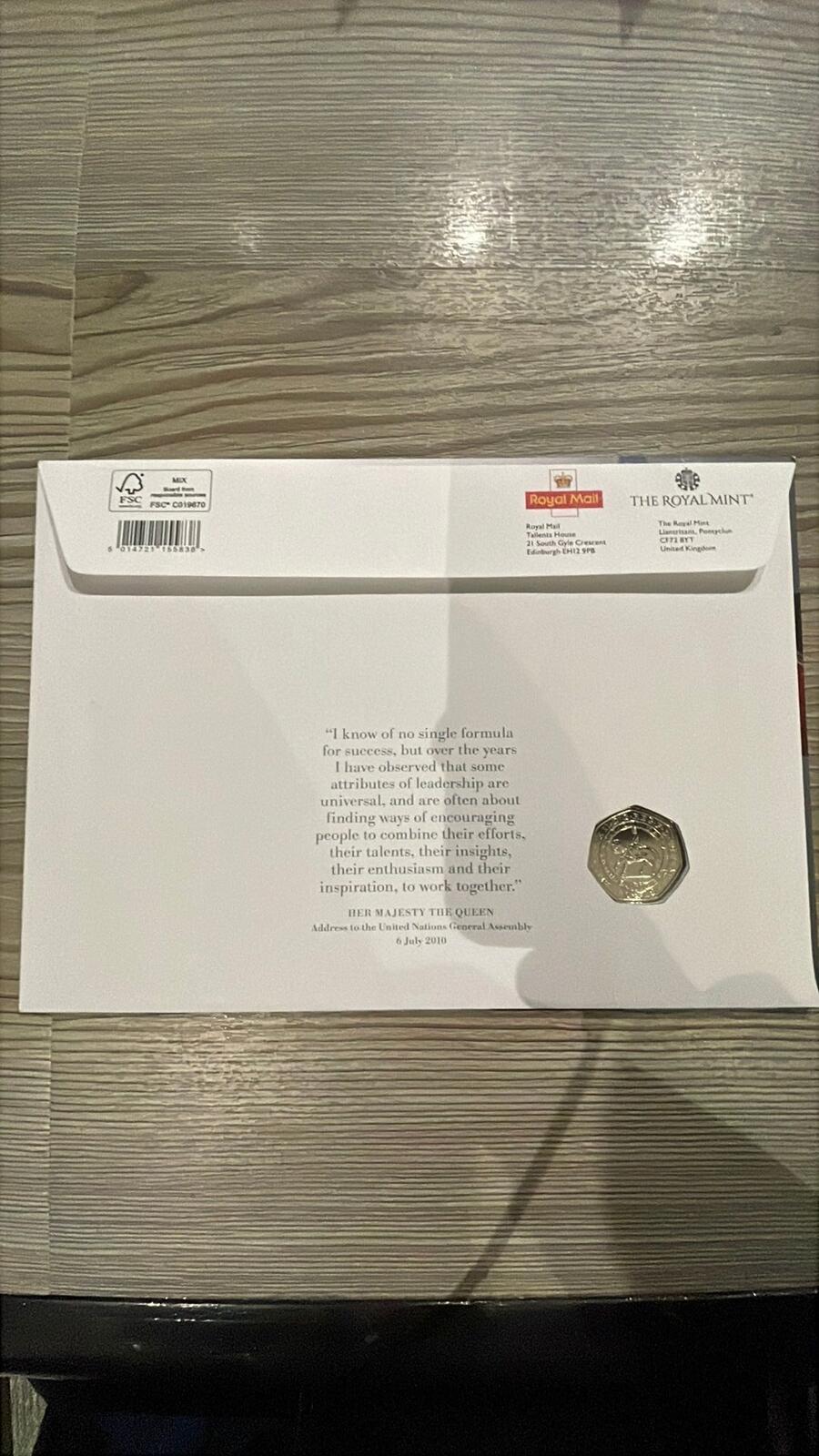 The Royal Mint Queen Elizabeth II Platinum Jubilee Commemorative Coin Stamp Set