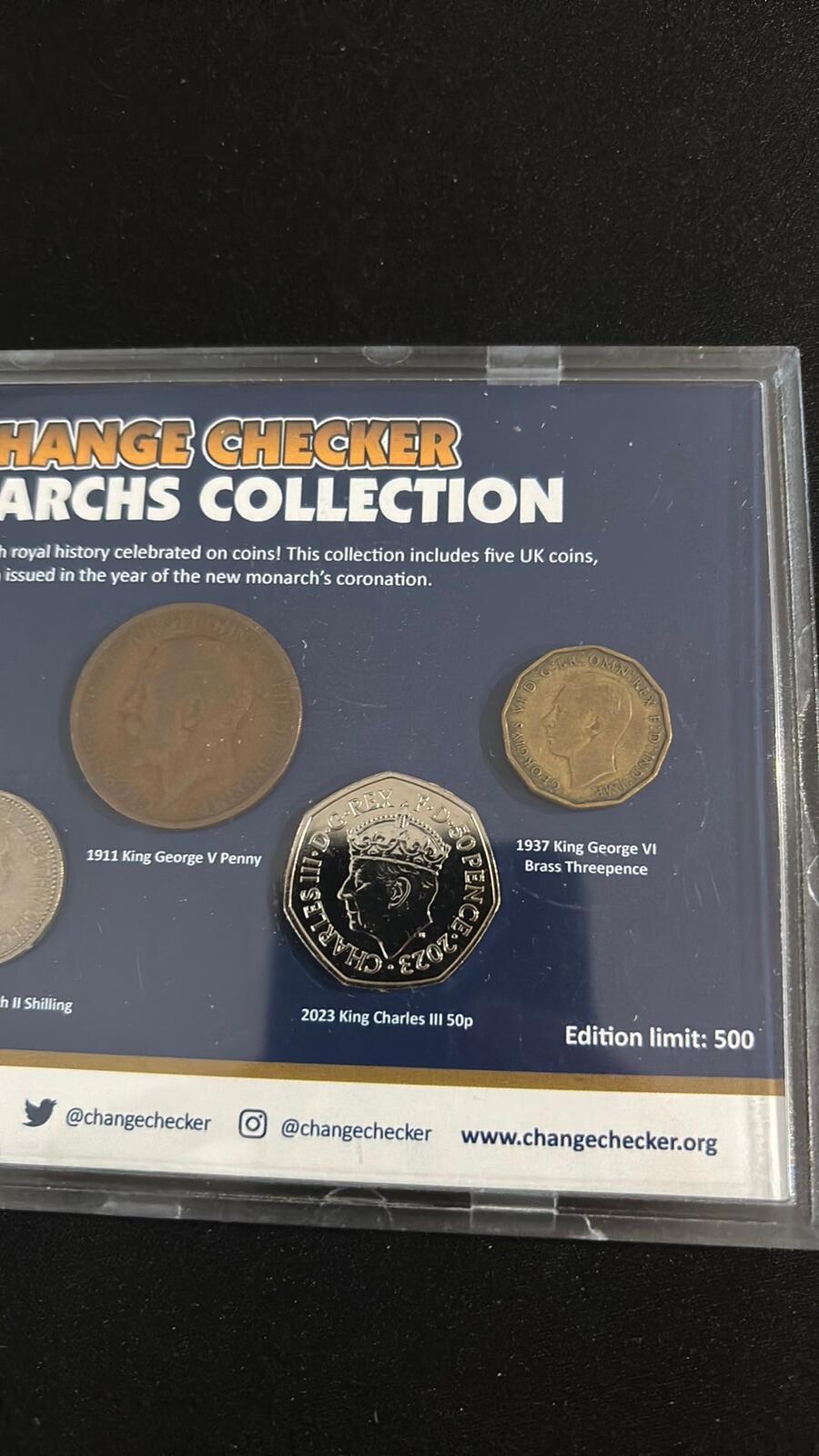 Change Checker Monarchs Collection British Coins Set