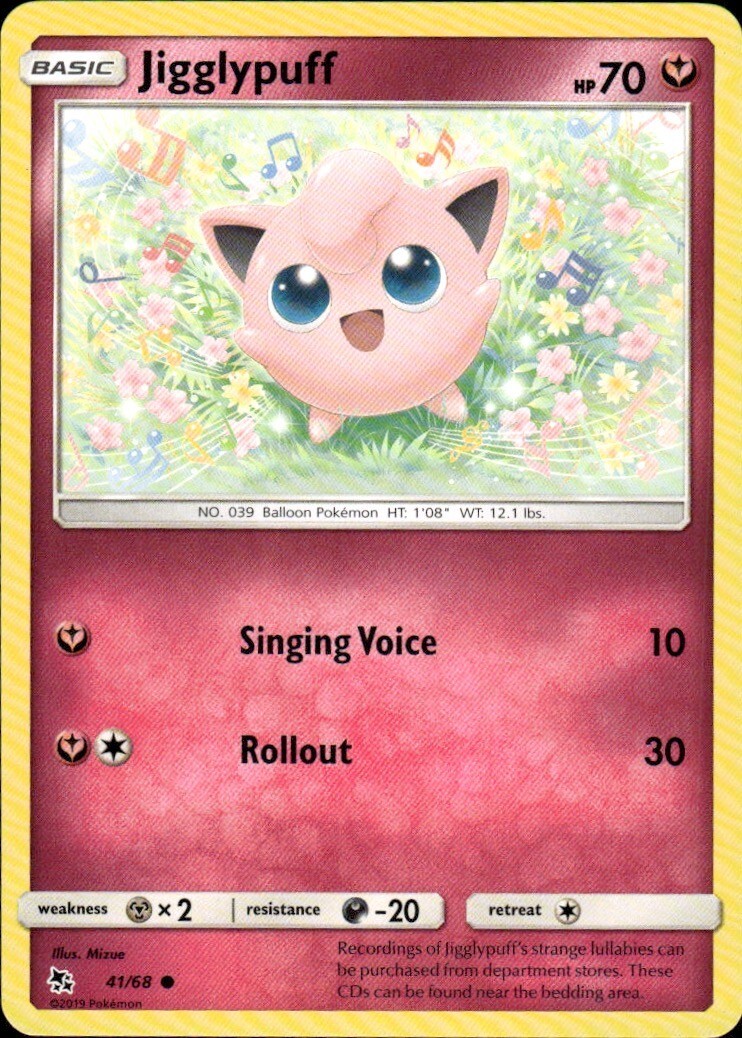 Jigglypuff Common Hidden Fates 41/68 NM