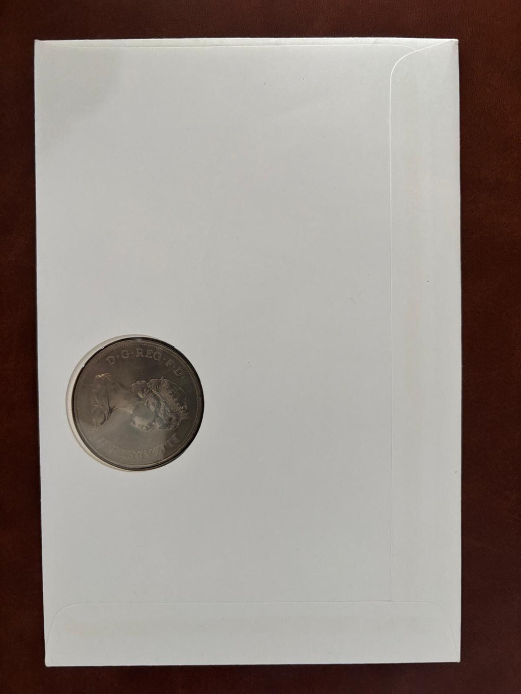 1997 Silver Commemorative Coin Cover for Royal Golden Wedding Anniversary