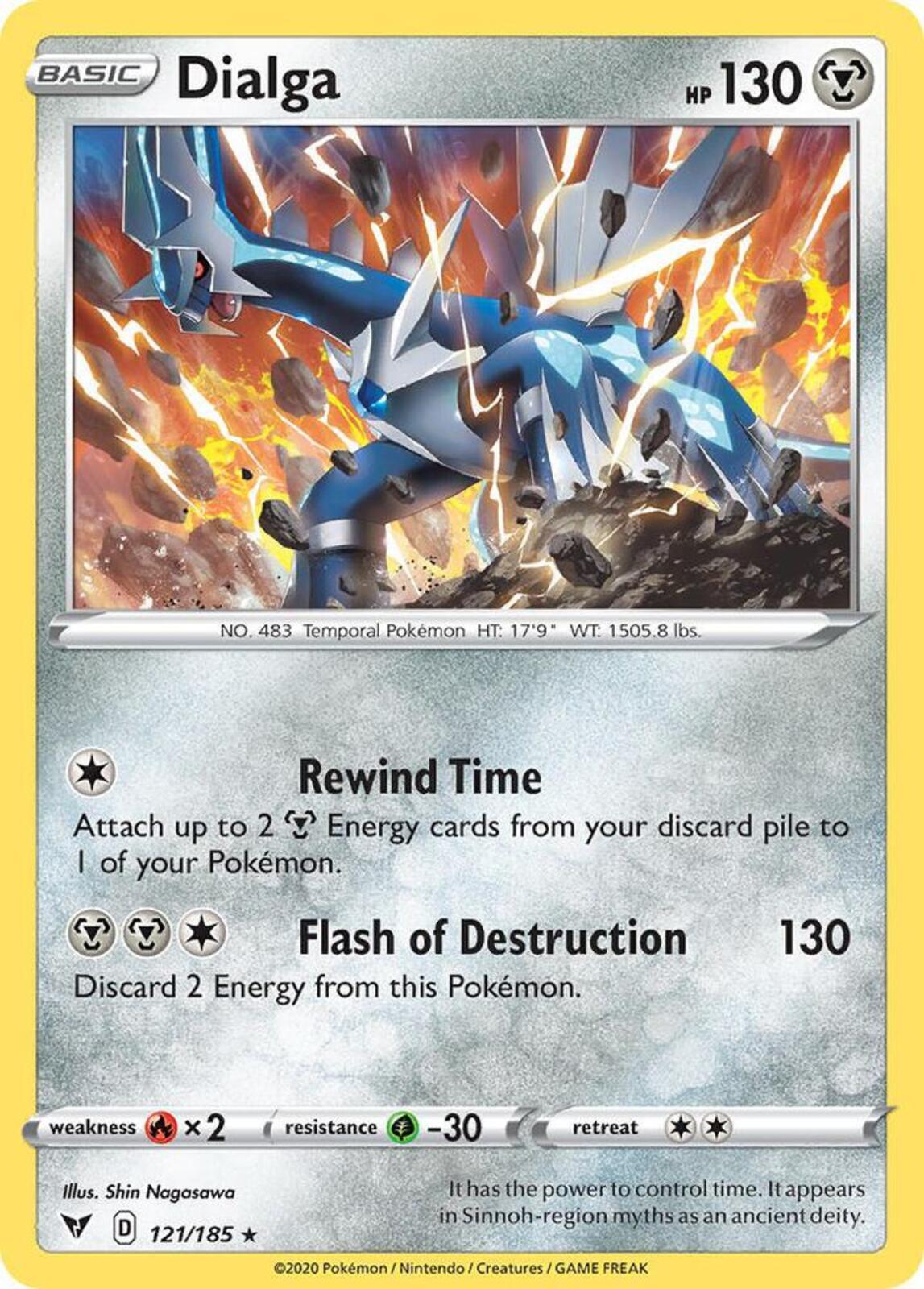 Dialga Rare Deck Exclusives 121/185 NM