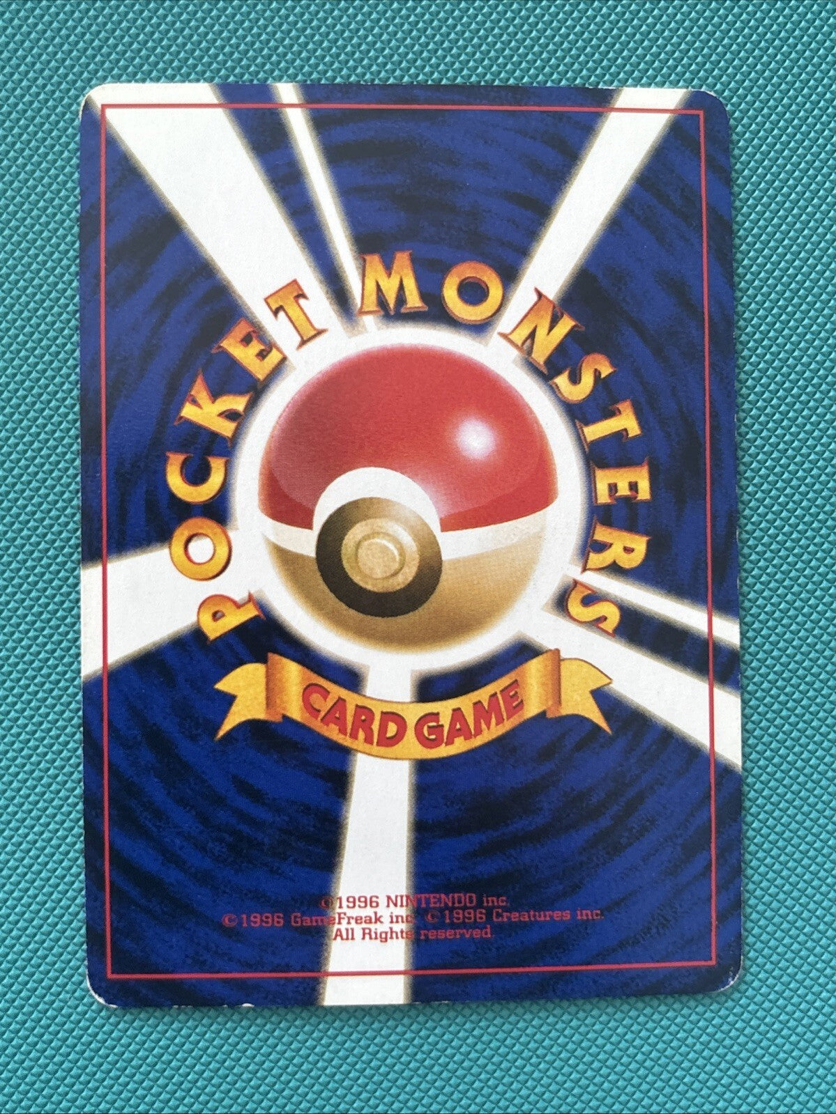 RARE TRAINER Nightly Garbage Run Vintage Pocket Monsters Card Japanese1996