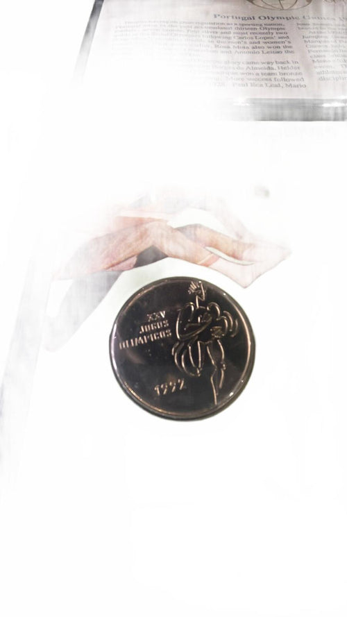 1992 Portugal Olympic Games Commemorative Coin and Stamp Set