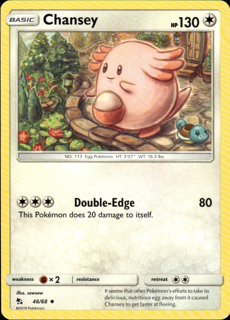 Chansey Uncommon Hidden Fates 46/68 NM