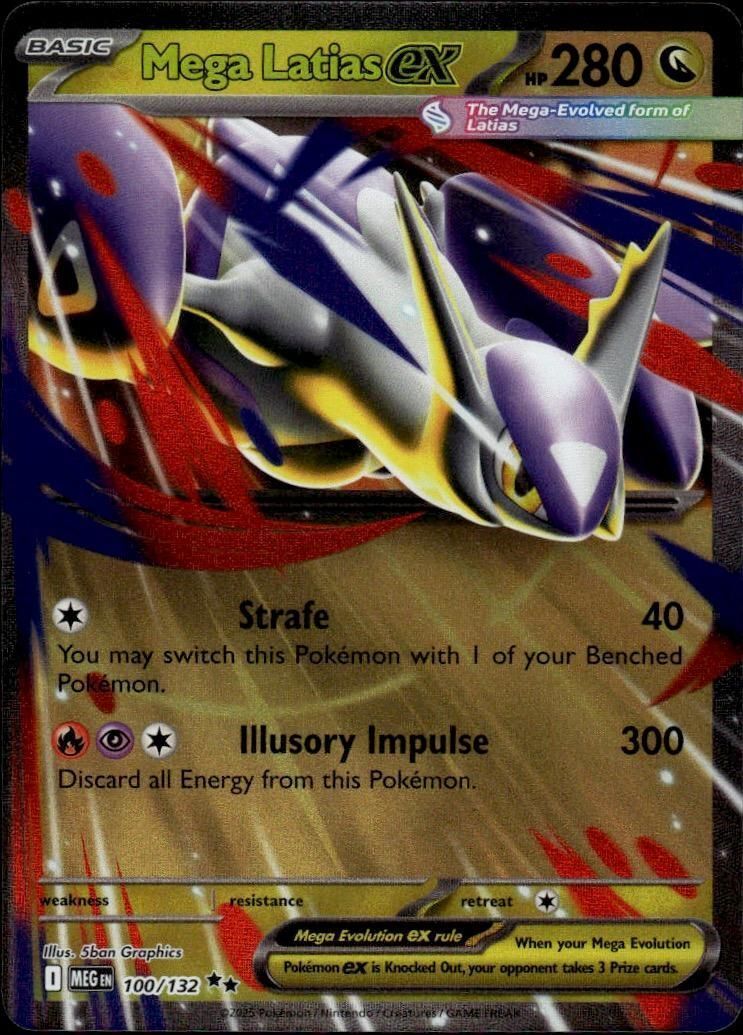 Mega Latias ex Holo Double Rare Prize Pack Series Cards 100/132 NM