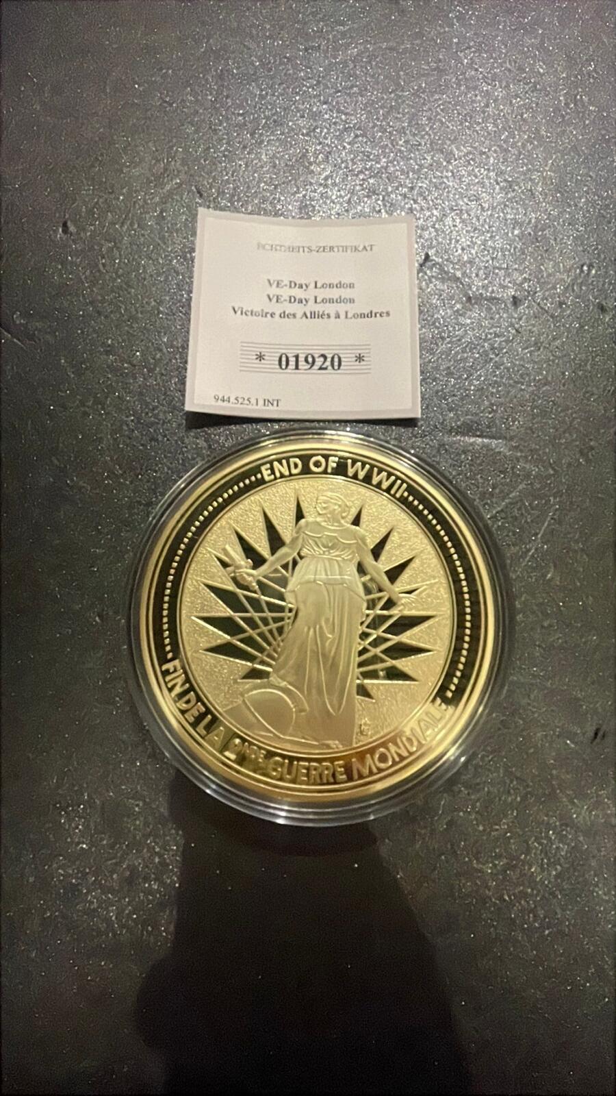 VE Day London 2020 Copper Proof Coin 110g