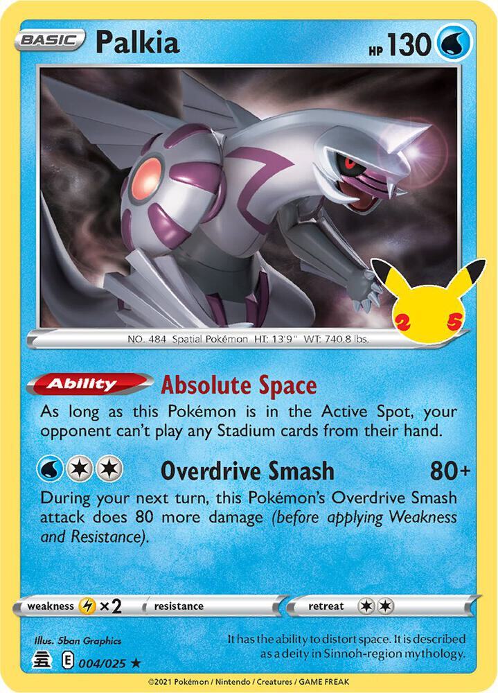 Palkia Holo Rare Celebrations 004/025 NM