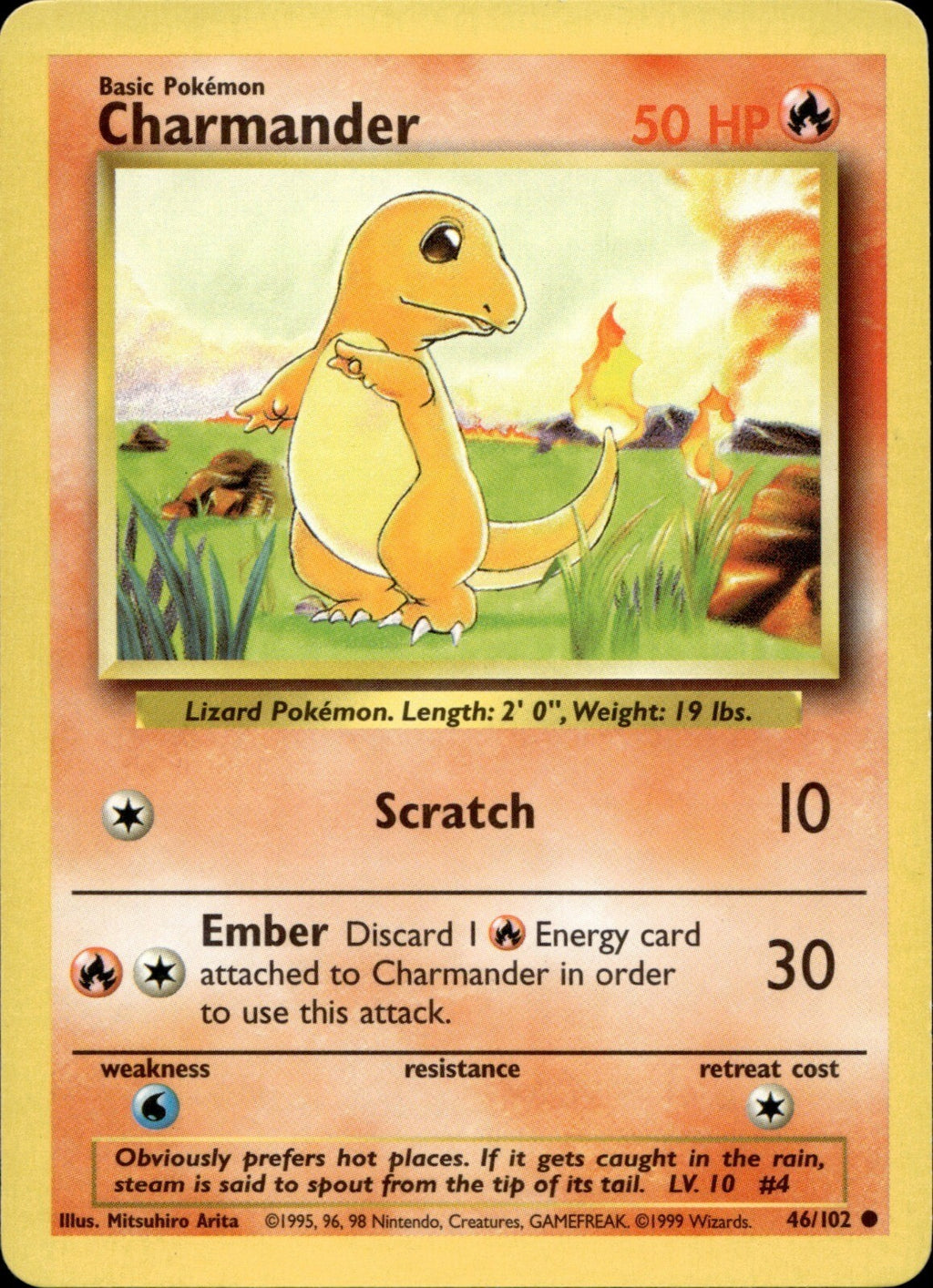 Charmander Common Base Set 2 069/130 NM