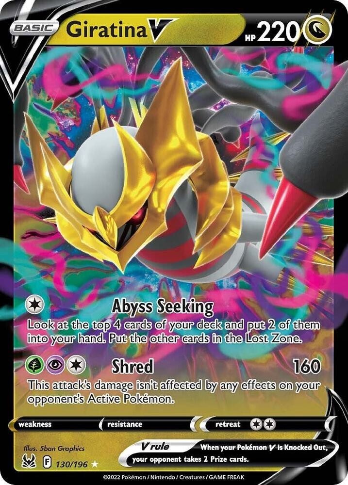 Giratina V Holo Ultra Rare SWSH11: Lost Origin 130/196 - PACK FRESH