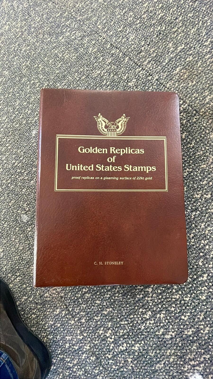 Gold Plated Stamps of United States Collection Book