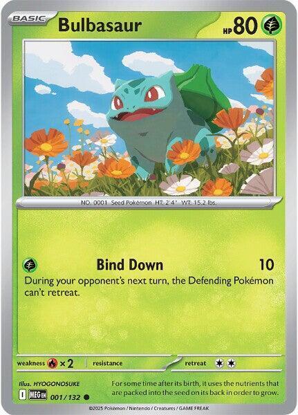 Bulbasaur Reverse Holo Common ME01: Mega Evolution 001/132 NM