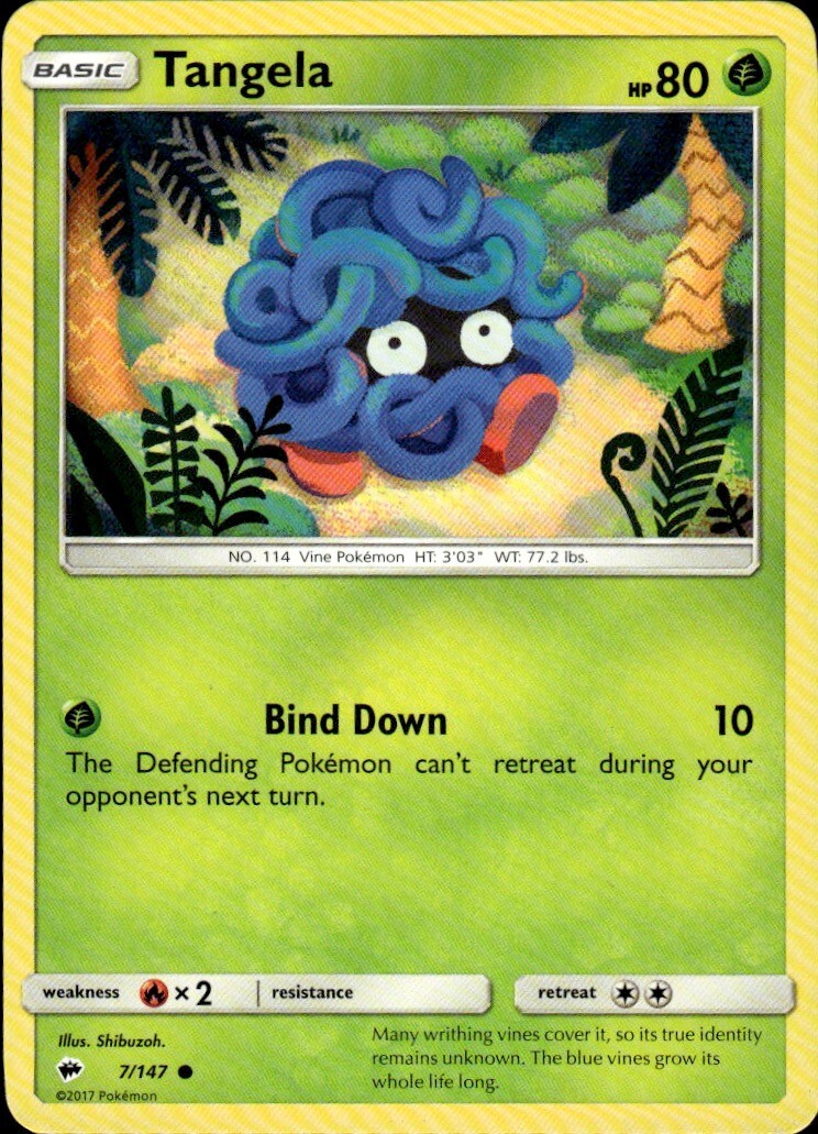 Tangela Common SM - Burning Shadows 7/147 NM