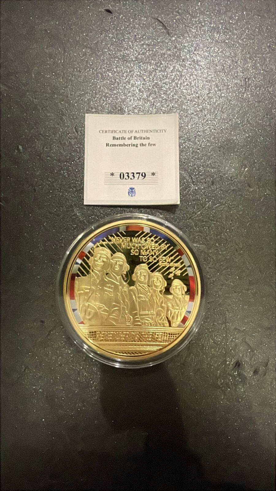 Battle of Britain 2020 Gold-Plated Proof Commemorative Coin