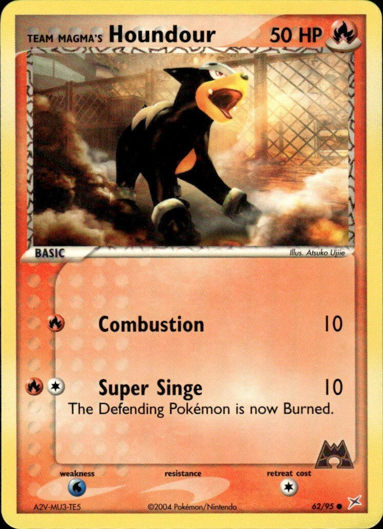 Team Magma's Houndour - Common Team Magma vs Team Aqua 62/95 NM