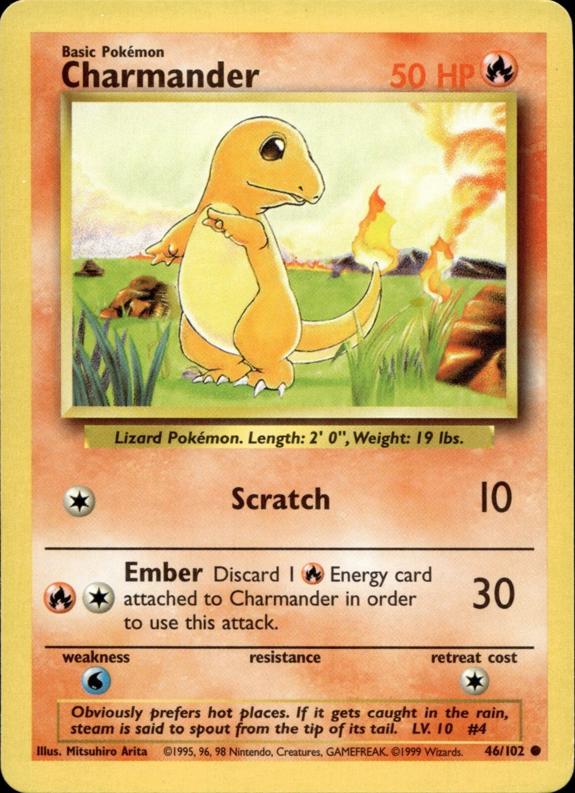 Charmander Common Base Set 2 069/130 NM
