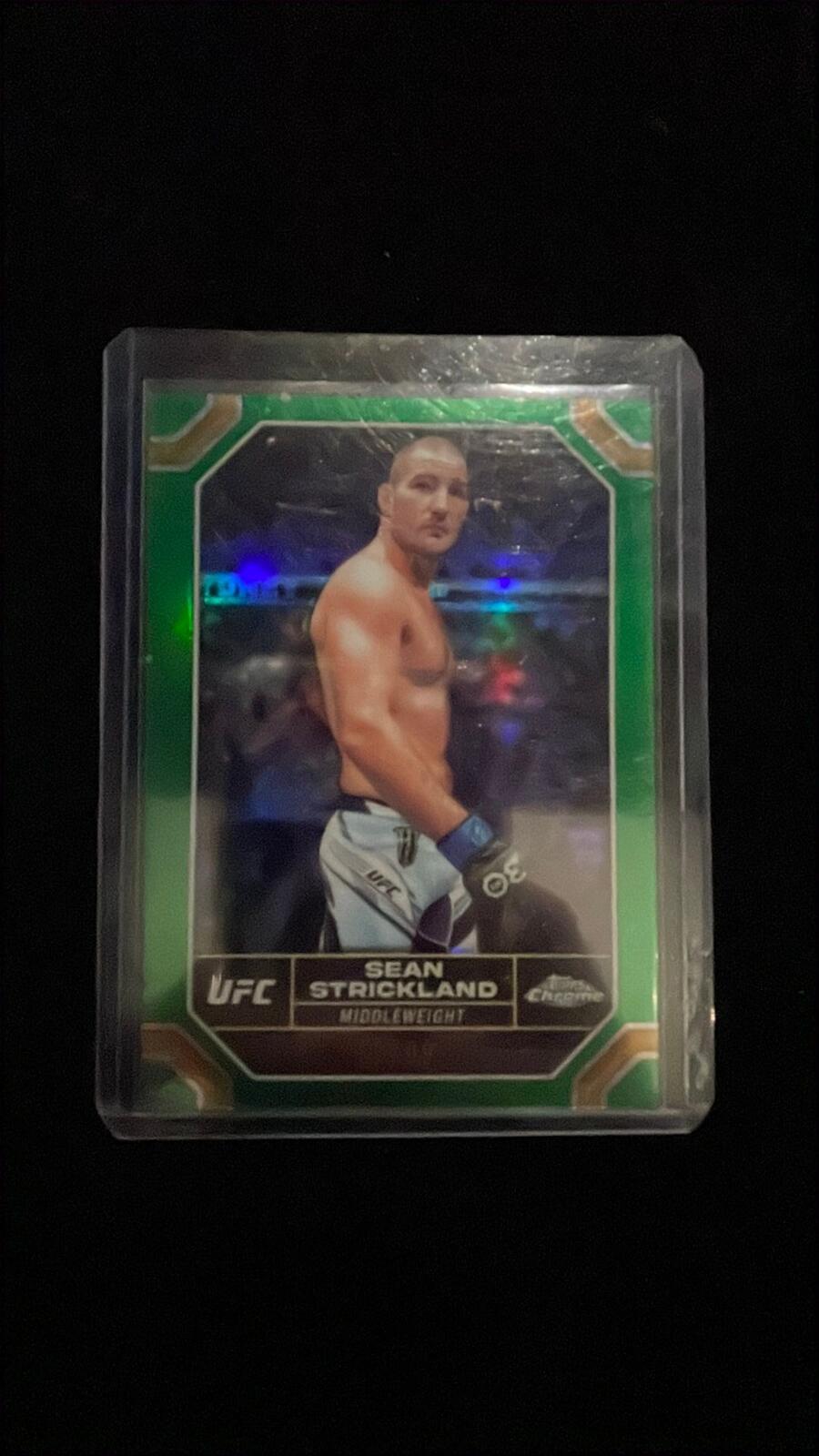 Topps 2020 Chrome Sean Strickland UFC Serial Numbered Card