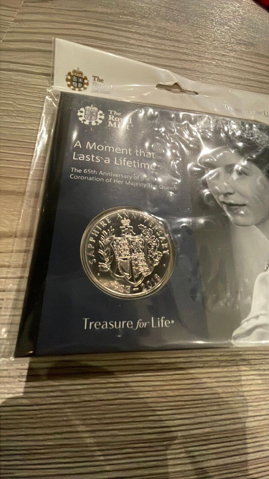 The Royal Mint 2018 £5 Coin 65th Anniversary of Queen's Coronation