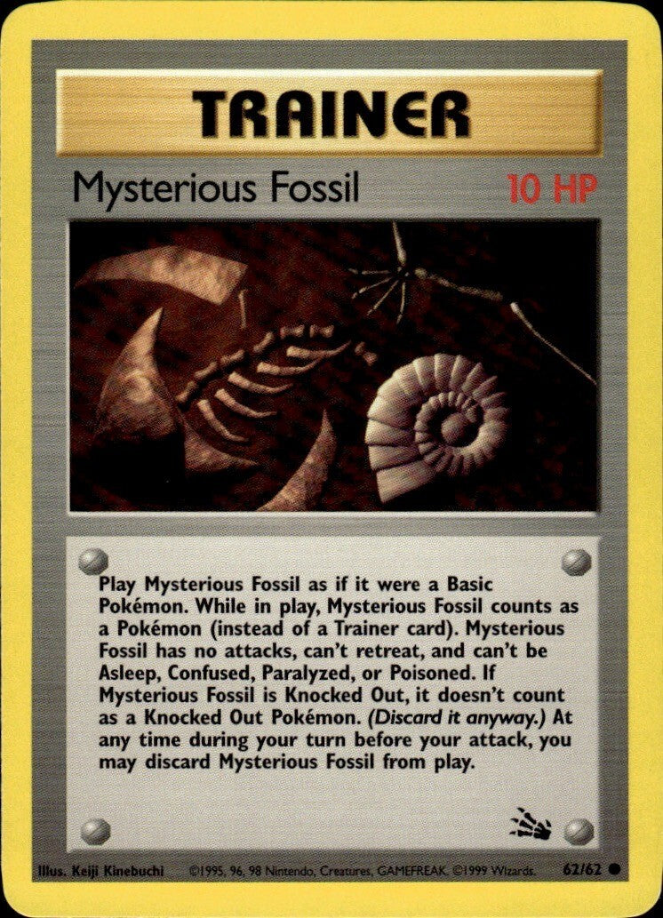 Mysterious Fossil Unlimited Common Fossil 62/62 NM