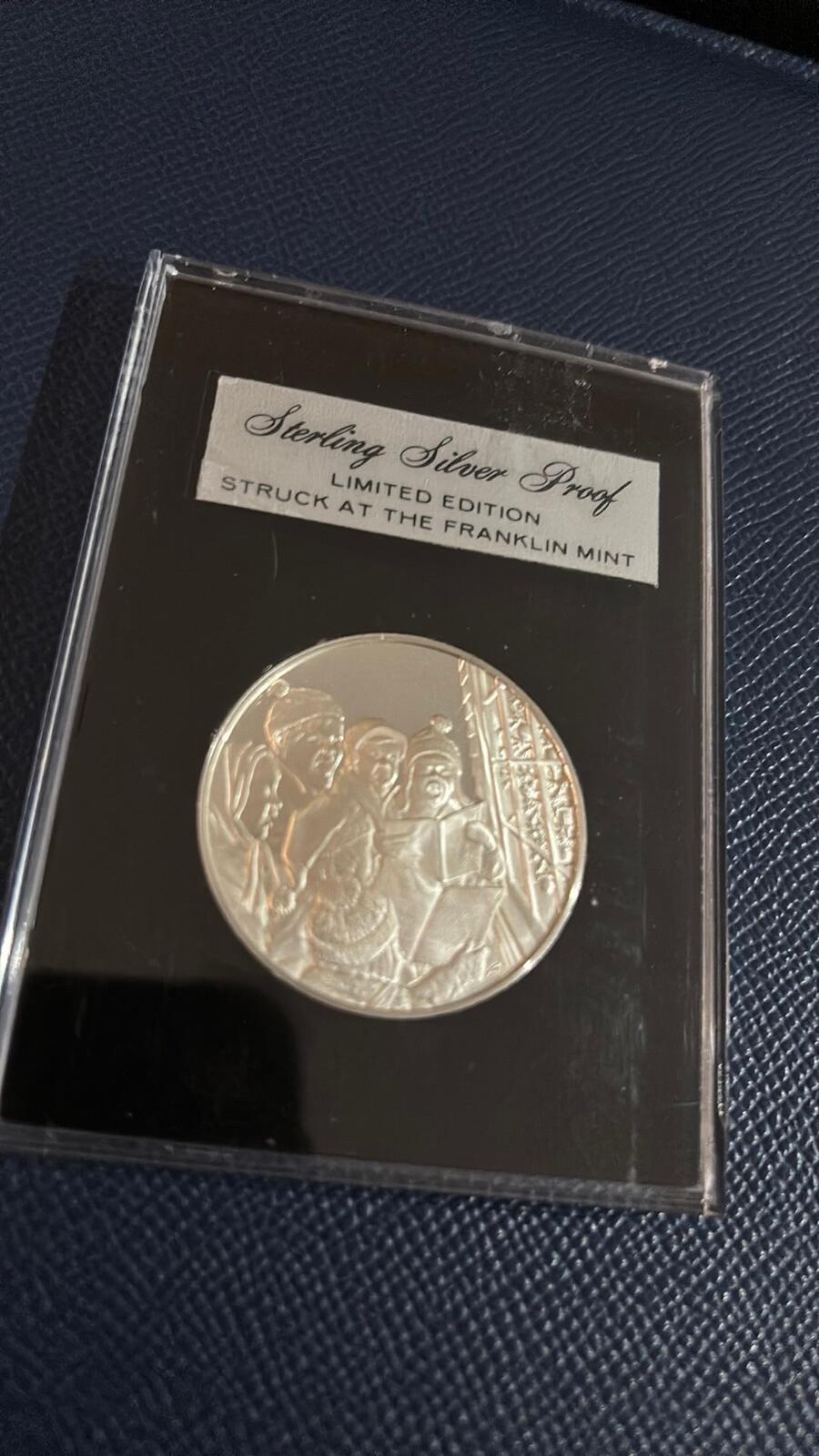 Franklin Mint Sterling Silver Proof Limited Edition Coin