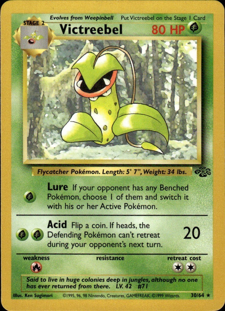 Victreebel (30) Unlimited Rare Jungle 30/64 NM