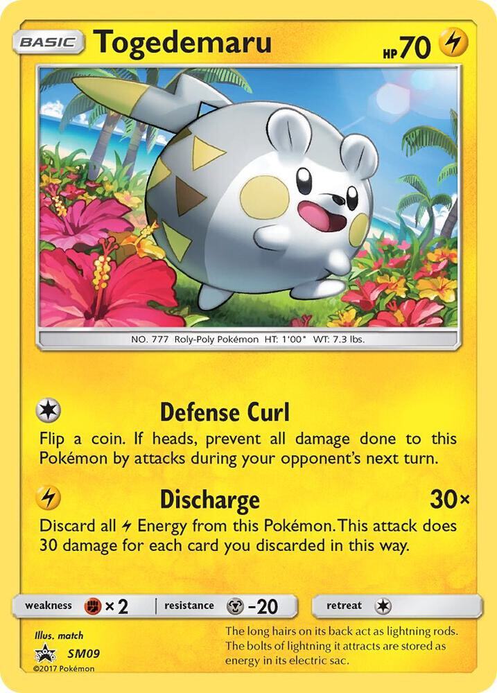 Togedemaru Holo Promo SM Promos SM09 NM