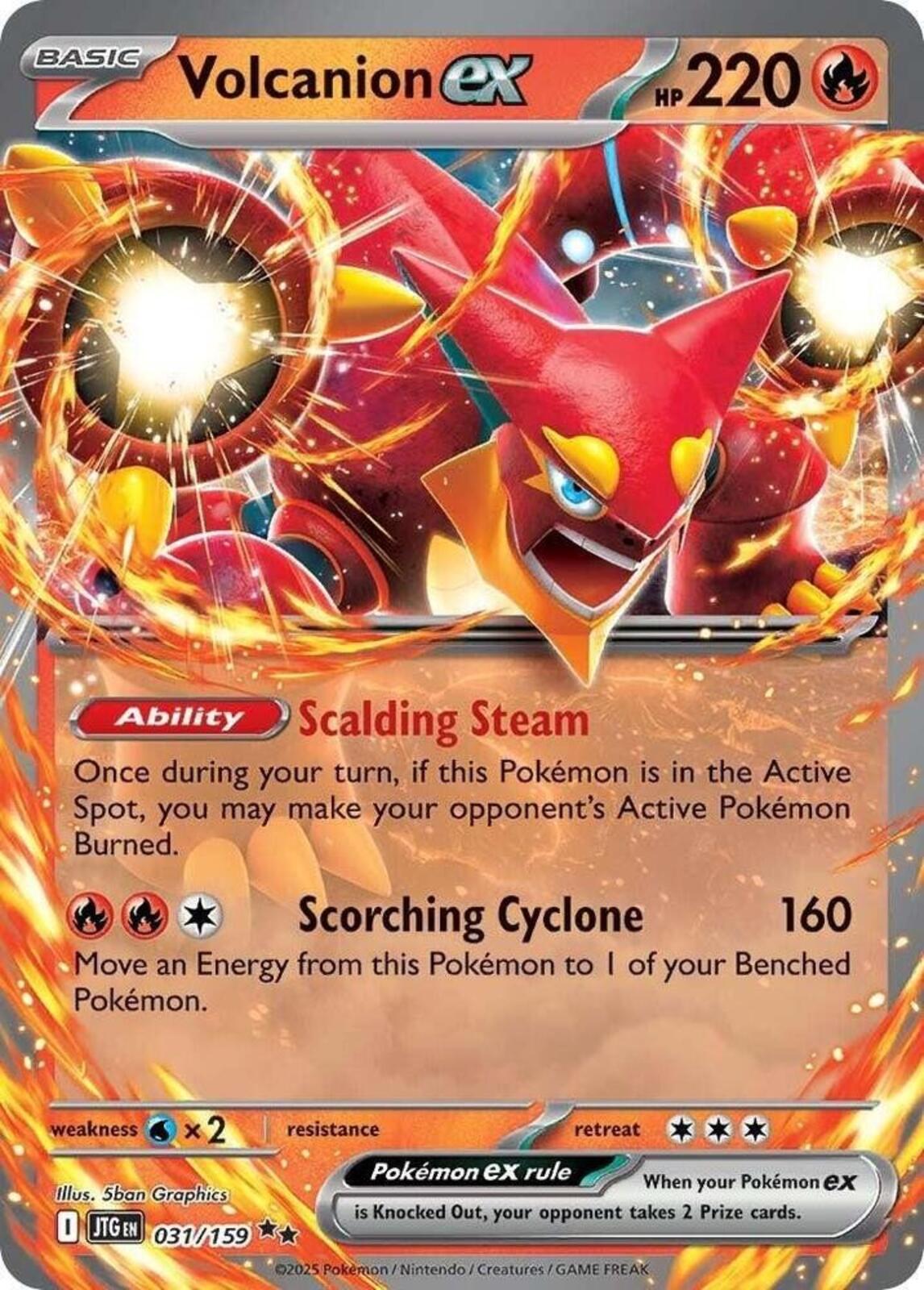 Volcanion ex Holo Double Rare SV09: Journey Together 031/159 NM