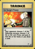 Lt. Surge's Treaty Unlimited Uncommon Gym Heroes 112/132 NM