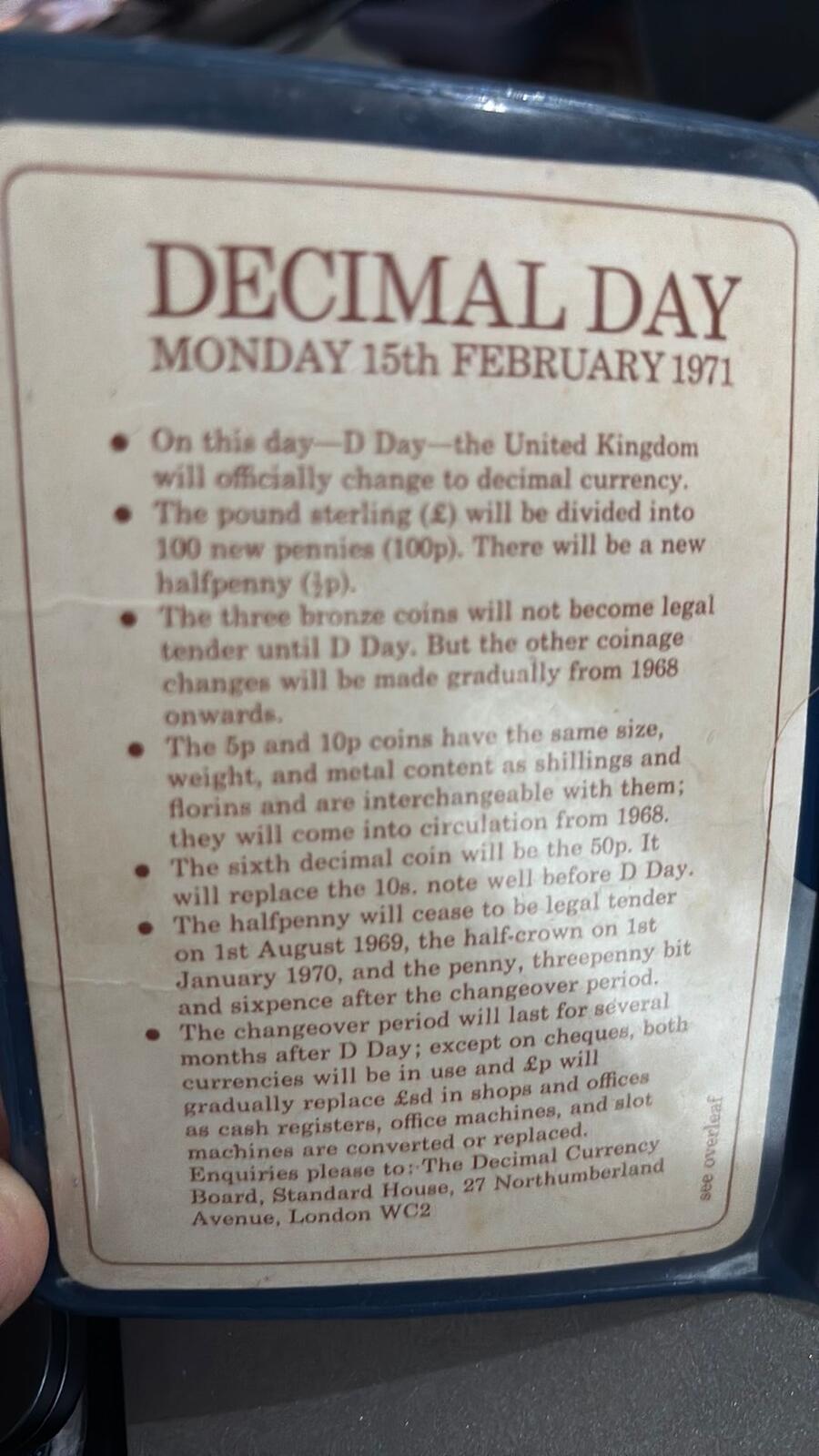 Britain's First Decimal Coins Set from 1971