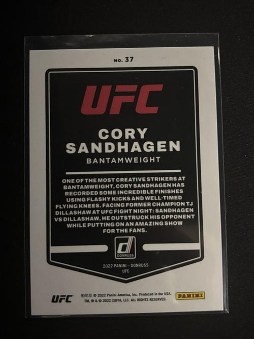 Cory Sandhagen Holo Red Laser Donruss UFC - 37 NM - 52/75