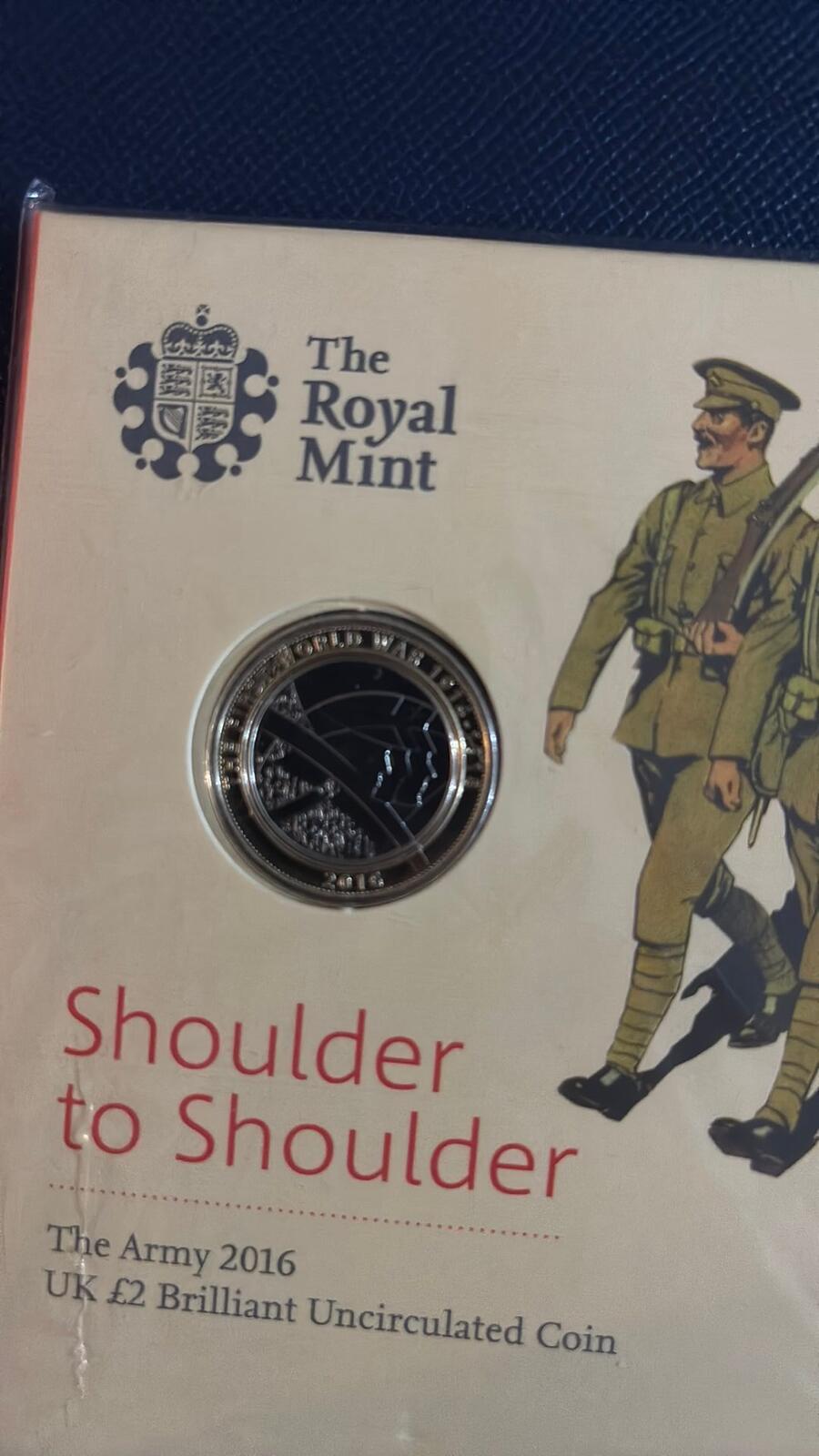 The Royal Mint UK 2016 Shoulder to Shoulder £2 Brilliant Uncirculated Coin