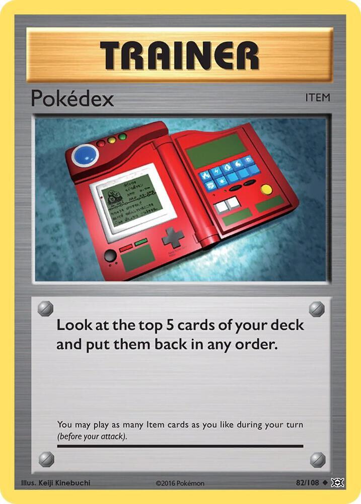 Pokedex Uncommon XY - Evolutions 82/108 NM