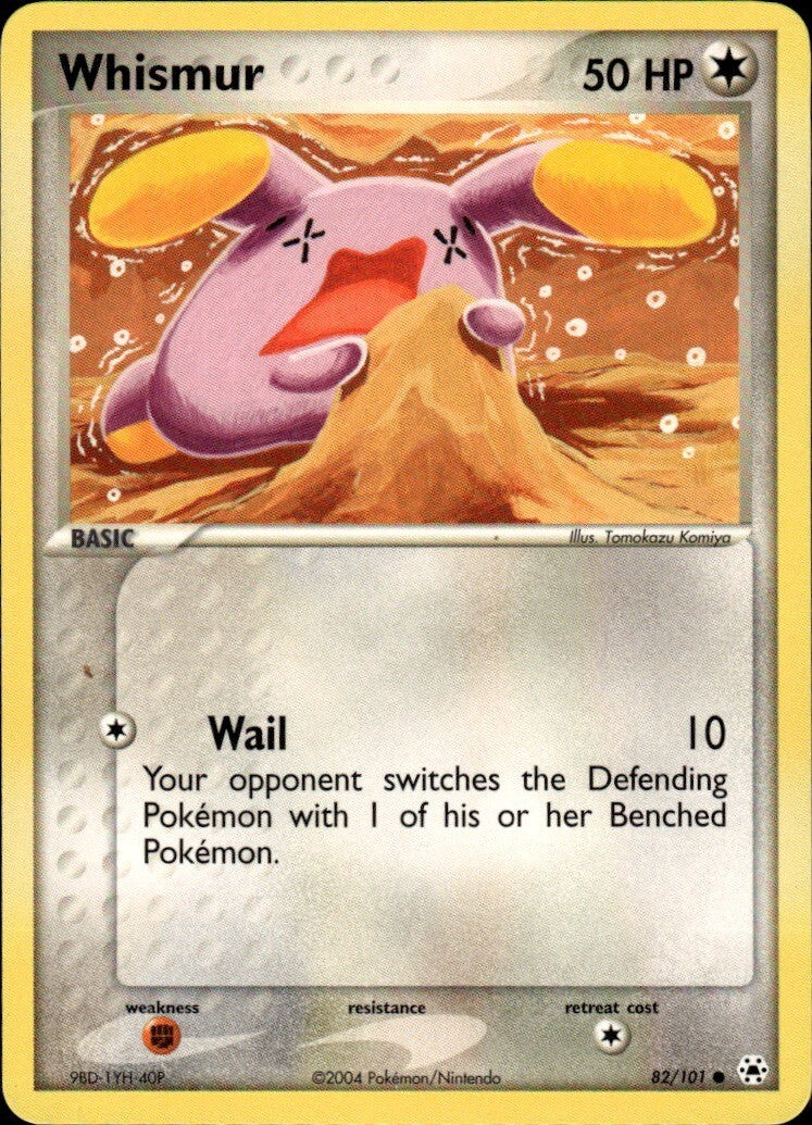 Whismur Common Hidden Legends 82/101 NM